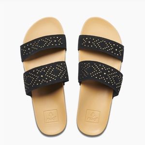 Reef Cushion Bounce Vista Stud Sandals in Black - Women’s Size 11